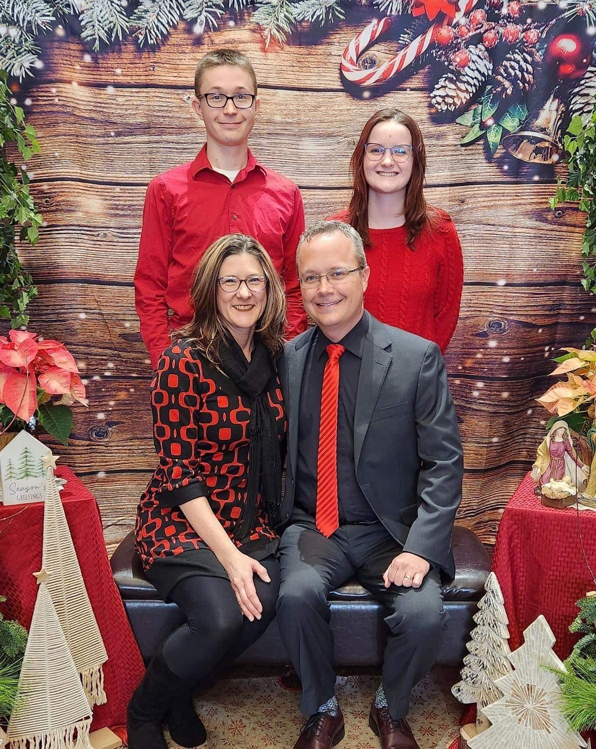 Michael Halfhill and his family