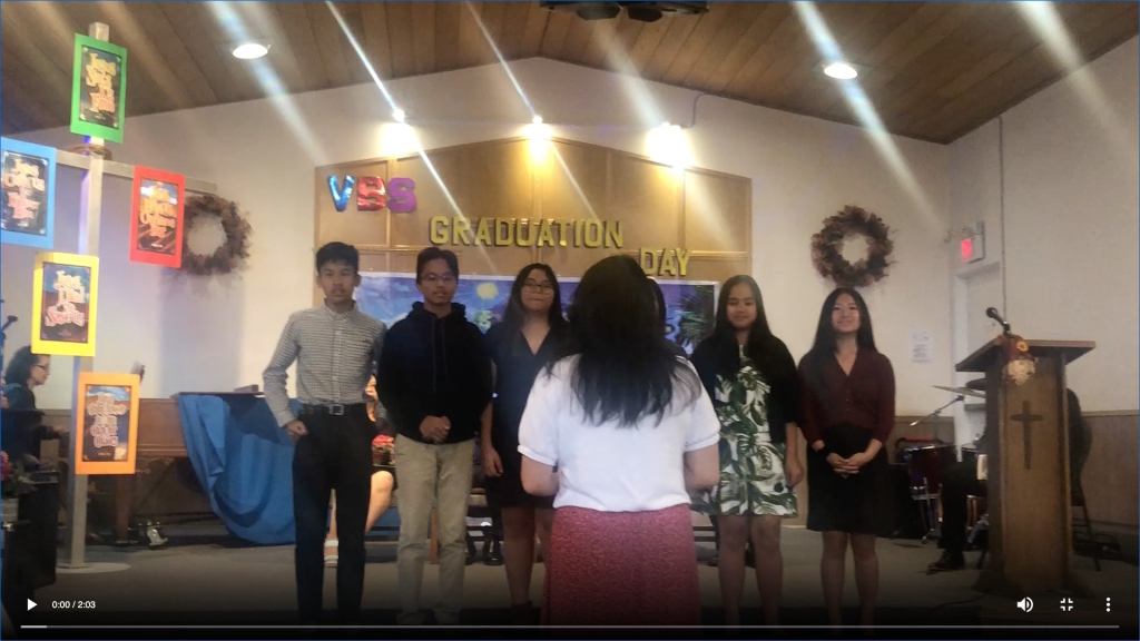2019 VACATION BIBLE SCHOOL GRADUATION