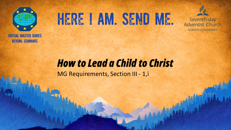 Skills Development – How to Lead a Child to Christ