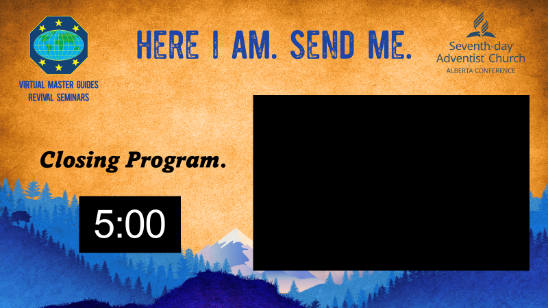 Here I am. Send Me – Closing Program