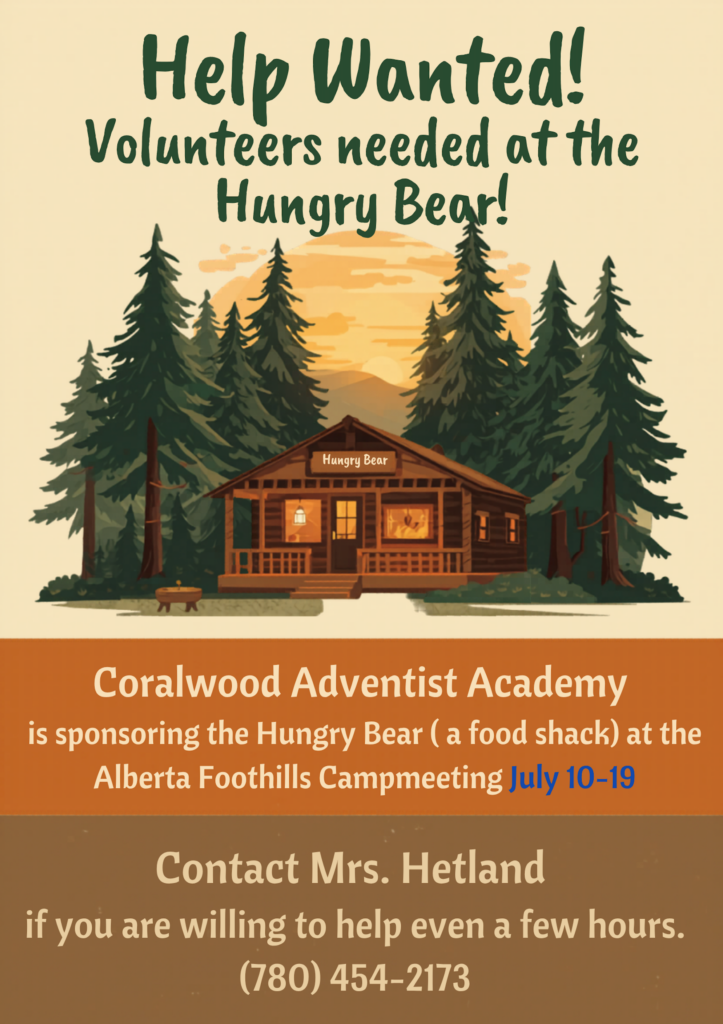Volunteers Needed at Hungry Bear