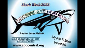 Shark Week 2023! “Seven Most Unusual Sharks- One and Only God!”