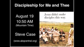 “Discipling for Me and Thee”