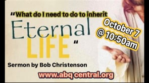 ‘What Must I Do to Inherit Eternal Life?’