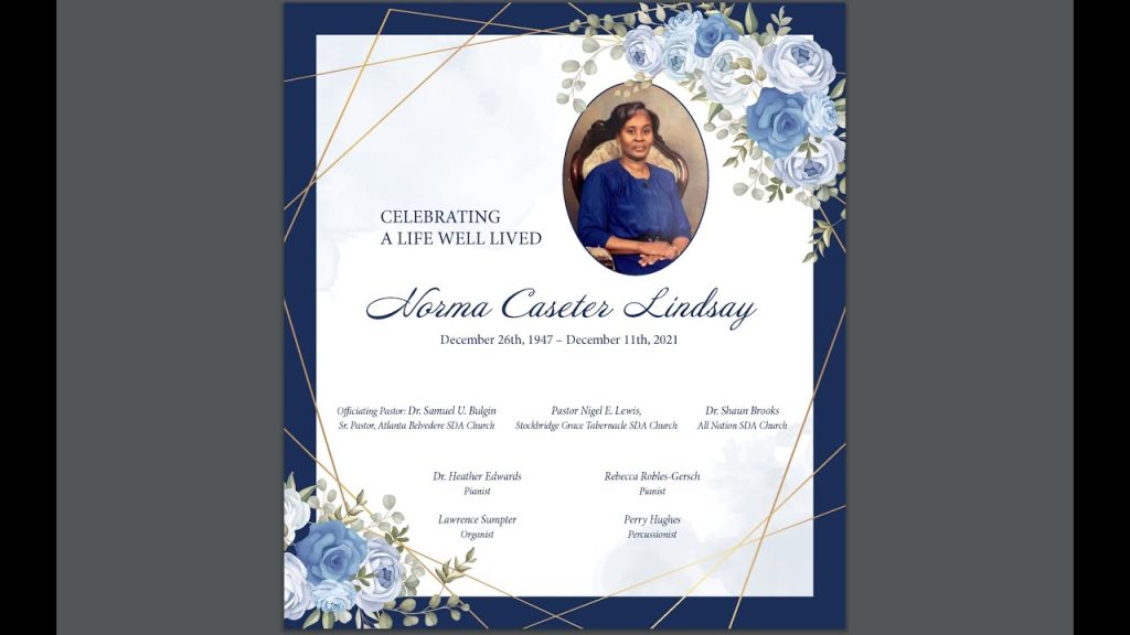 Celebration  Life  Service  Of  Norma  Lindsay
