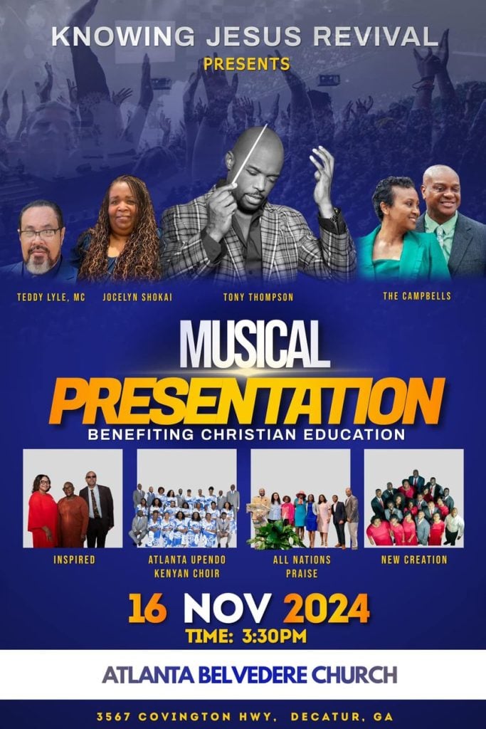 Knowing Jesus Revival Musical Presentation  November 16, 2024
