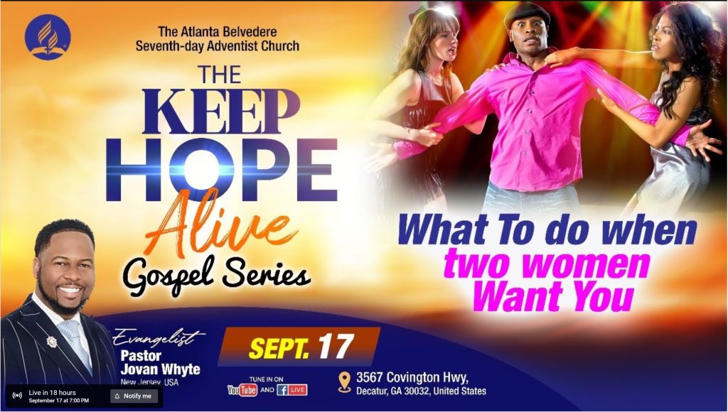 “What To do when two women Want you” by Evangelist Pastor Jovan Whyle September 17, 2025