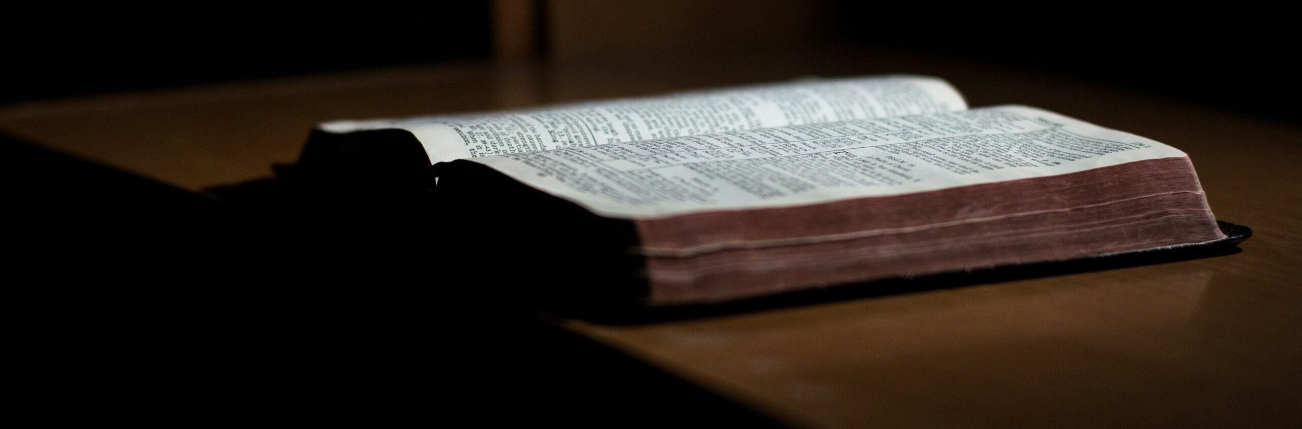 open book on top of desk