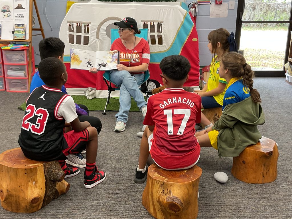 Ms. April and her students