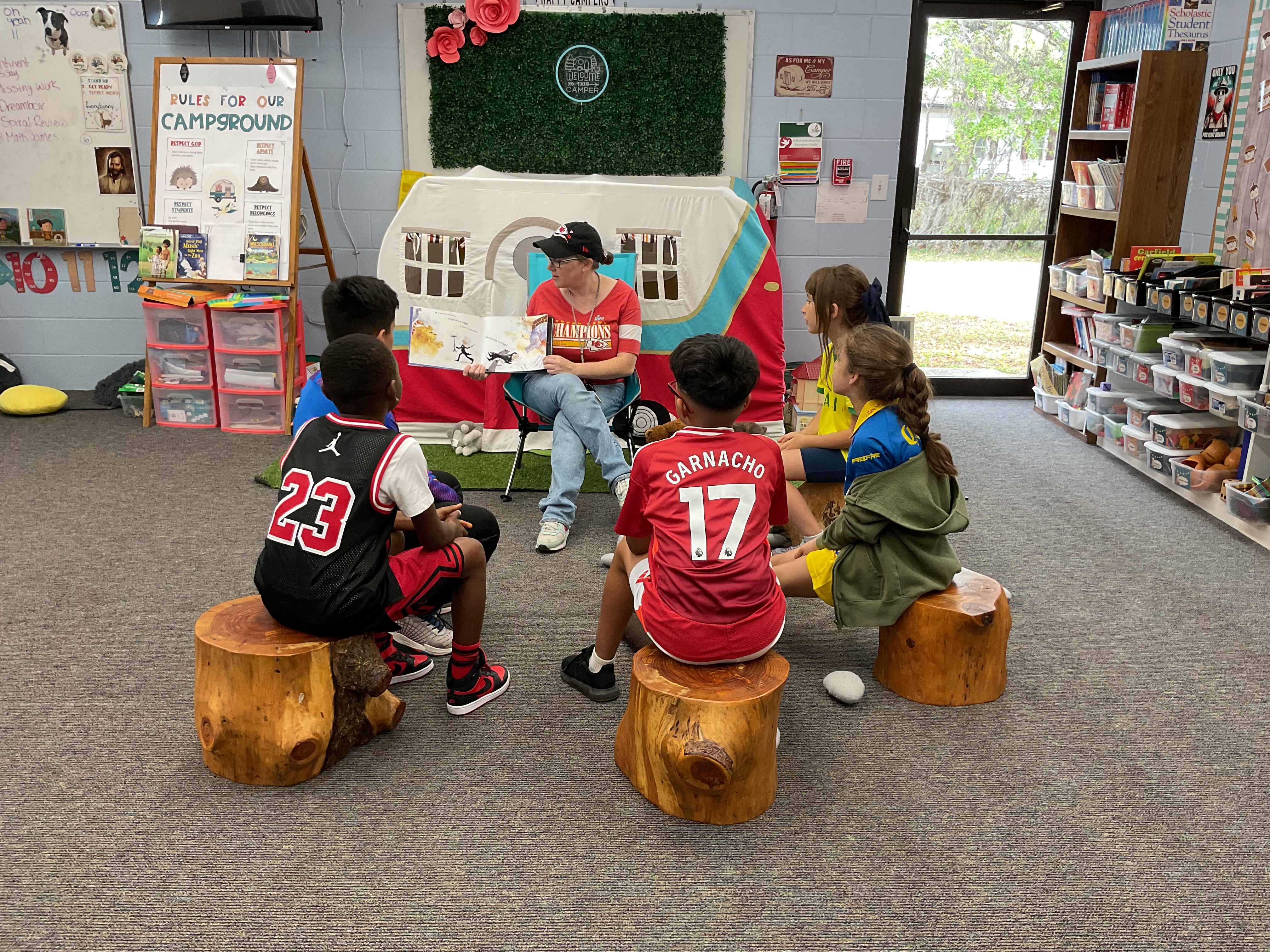 Ms. April and her students