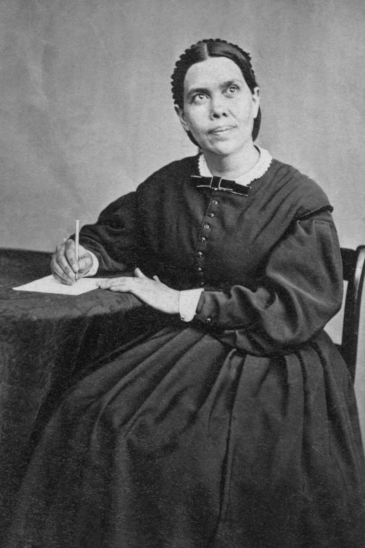 black and white photo of Ellen G White, co-founder of the Seventh-day Adventist Church