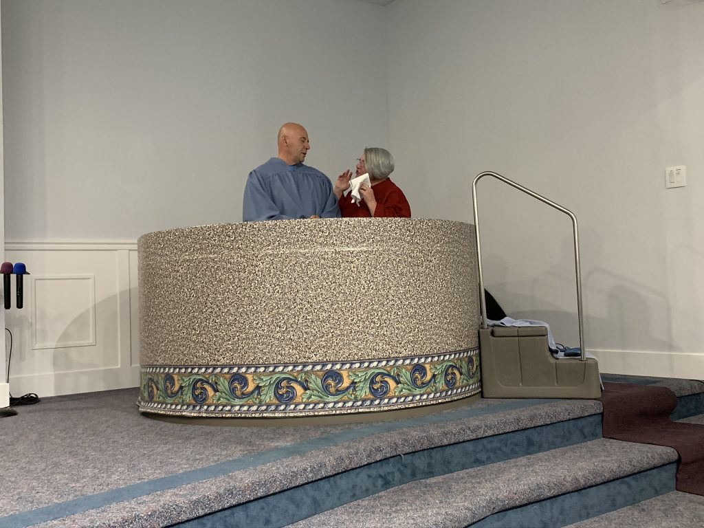 Gordy Baptism with Pastor Honey