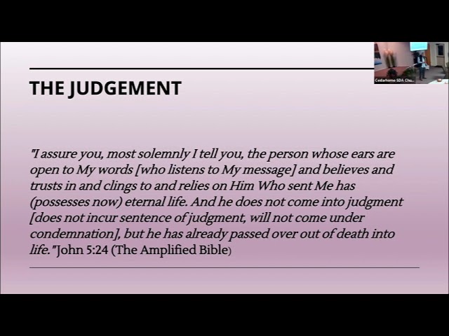 More About Jesus 10 – Afraid of the Judgement?  The Judge is Your Friend.