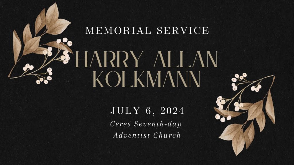Harry Allan Kolkmann – Memorial Service