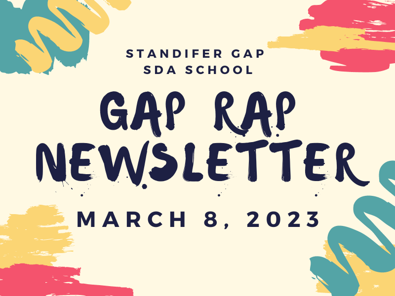 Gap Rap Newsletter March 8, 2023