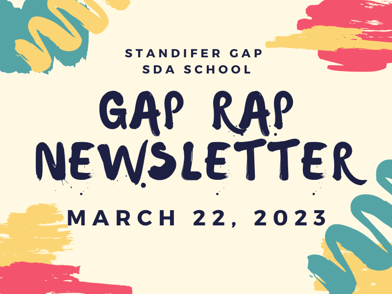 Gap Rap Newsletter March 22, 2023