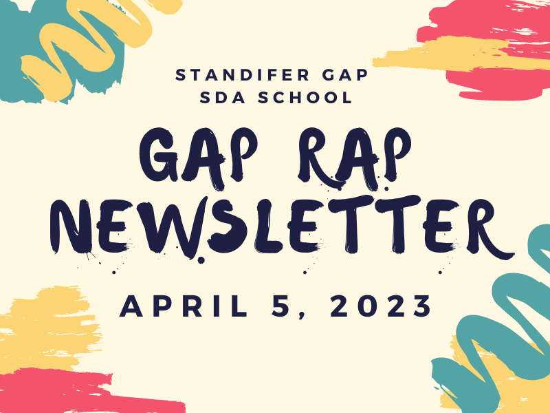 Gap Rap Newsletter April 5, 2023