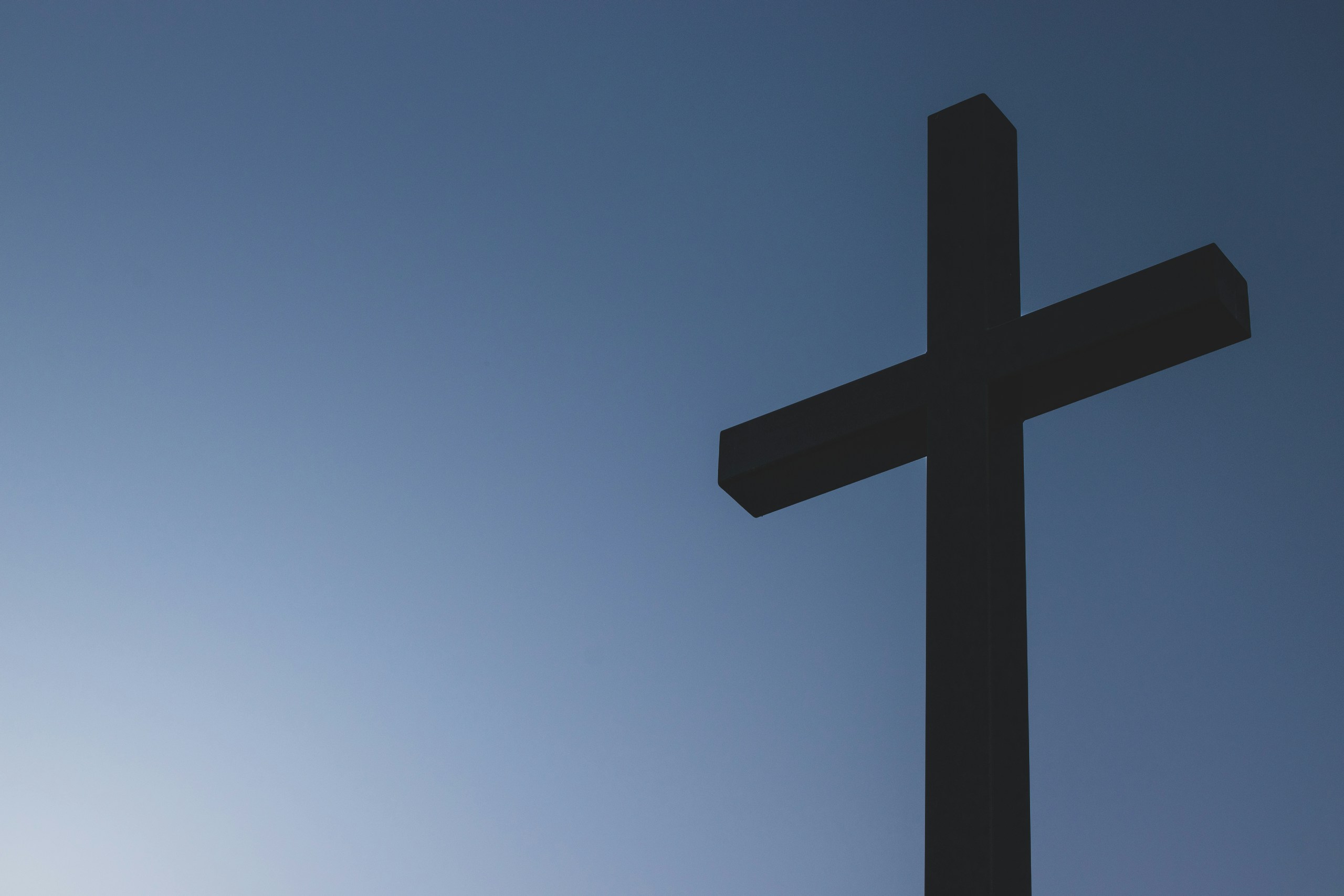 black cross statue