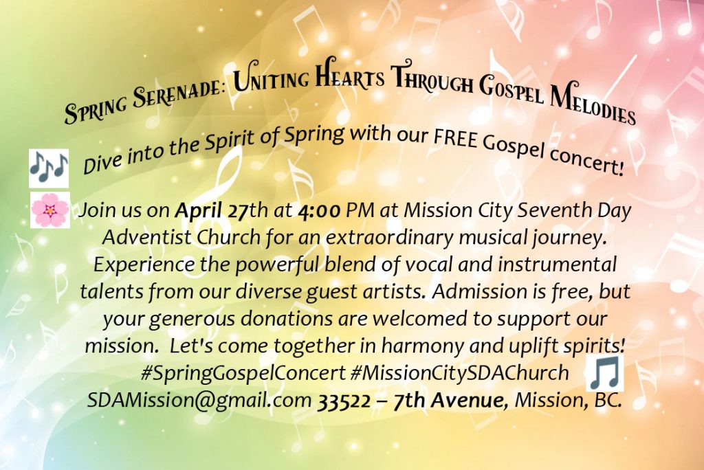 Spring Serenade – Uniting Hearts Through Gospel Melodies
