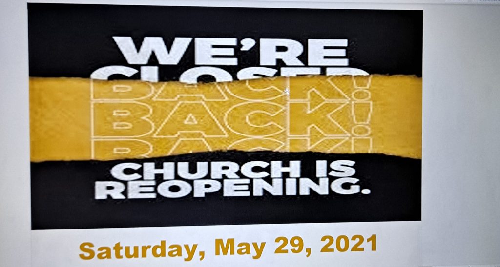 Church Services during COVID19 Pandemic 