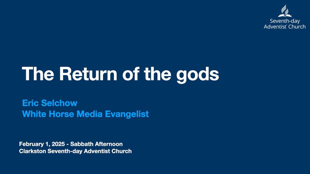 The Return of the gods – Eric Selchow   Sabbath Afternoon