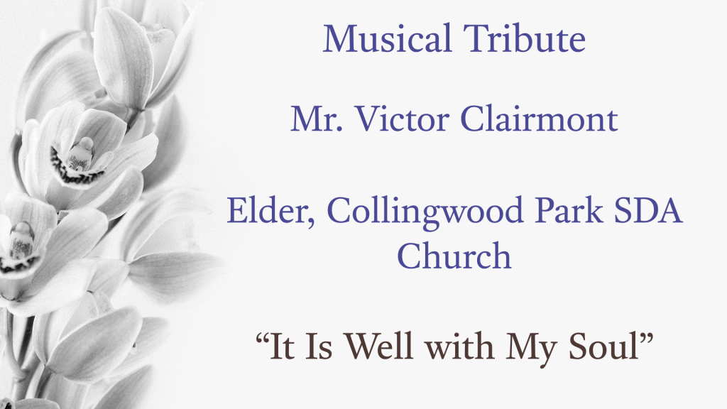 Musical Tribute – Mr. Victor Clairmont