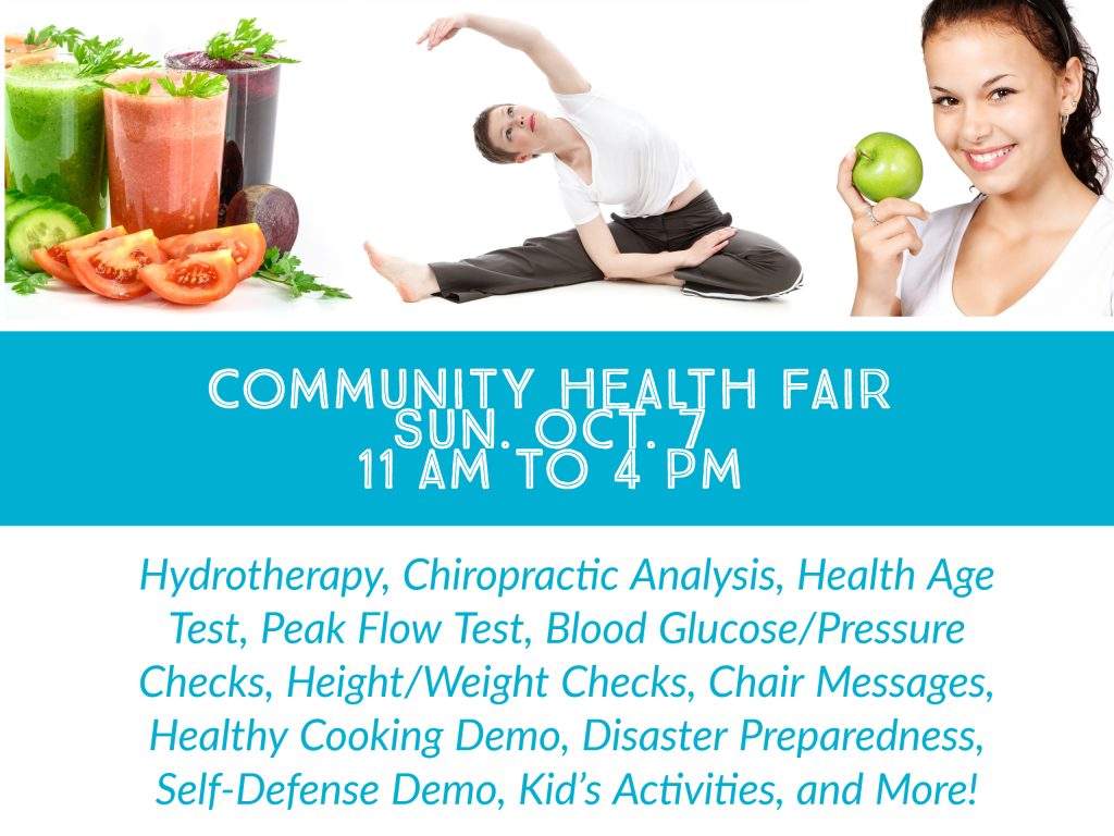 Community Health Fair: Sun. Oct. 7, 2018