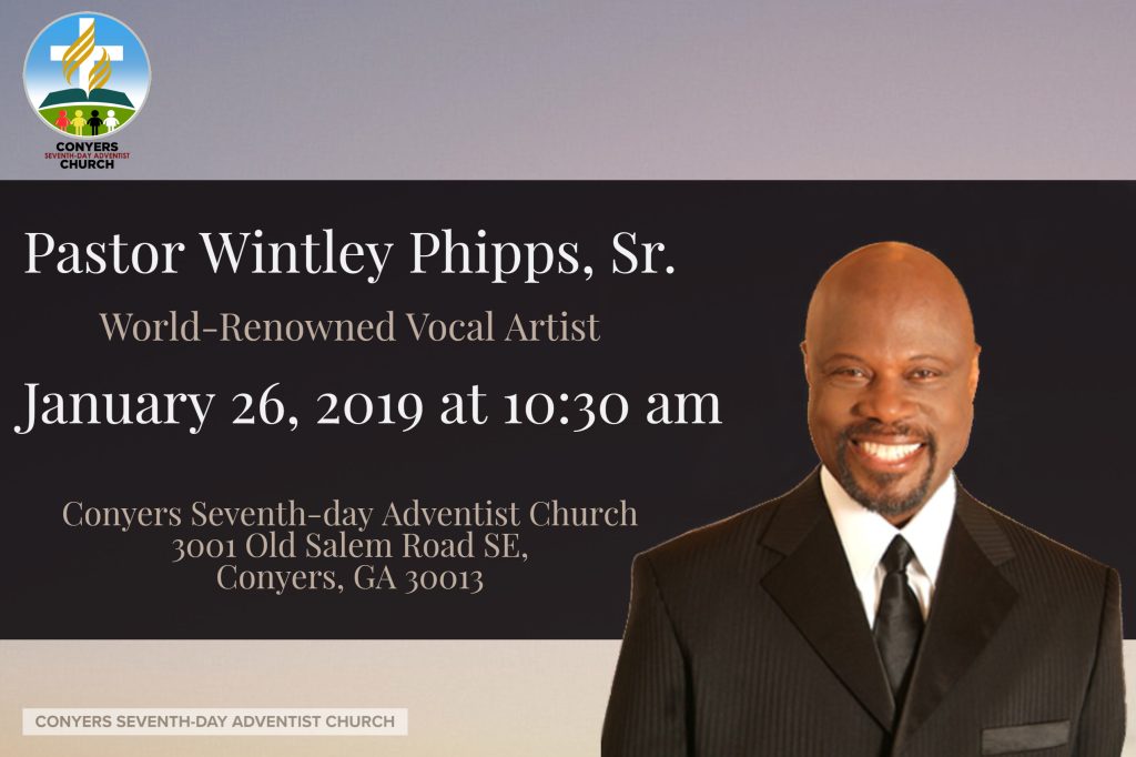Guest Pastor: Wintley Phipps, Sr. on Jan. 26, 2019