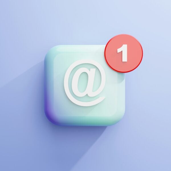 a white square with a red circle on top of it