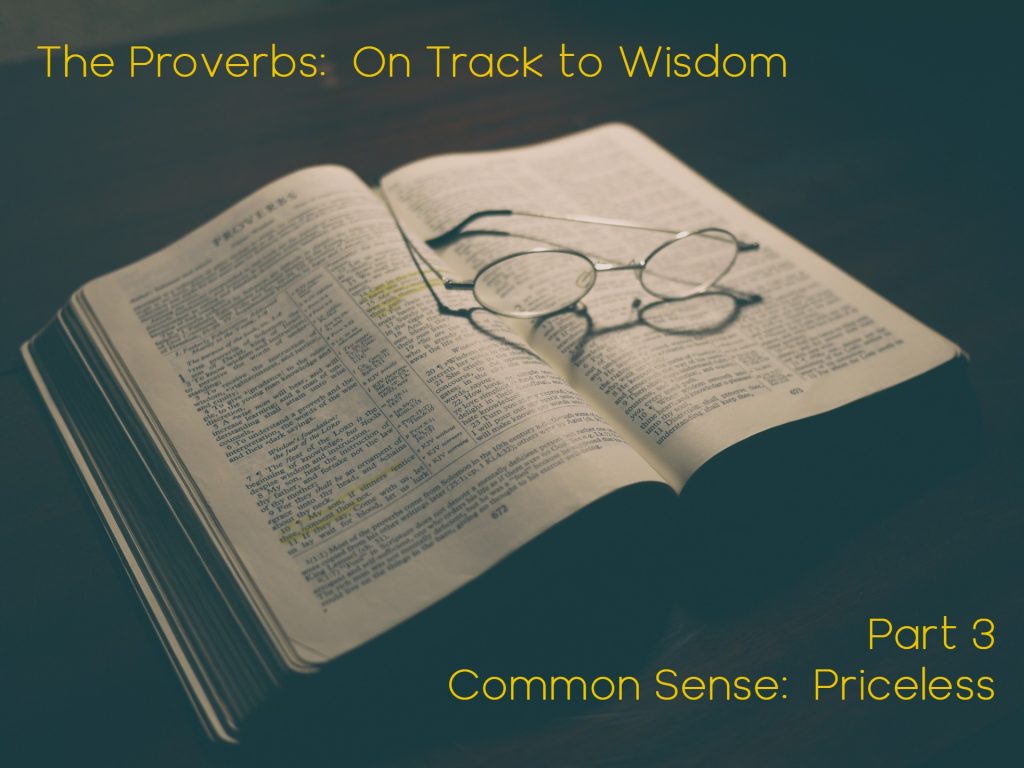 Common Sense:  Priceless