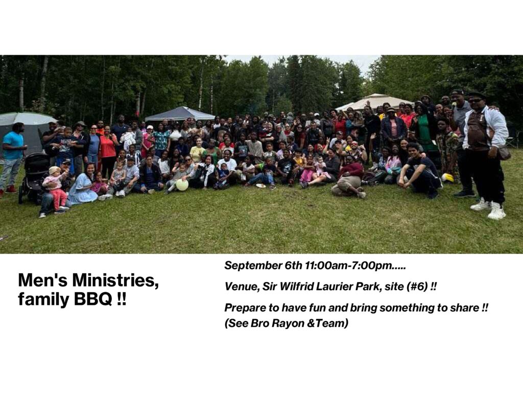 Men’s Ministries, family BBQ!!