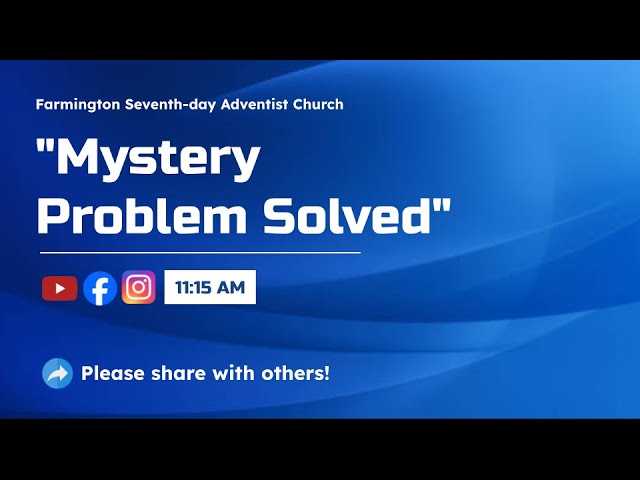 Mystery Problem Solved