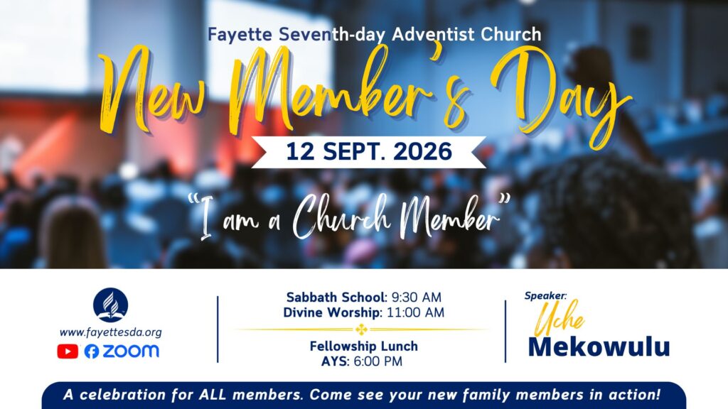 New Member’s Day