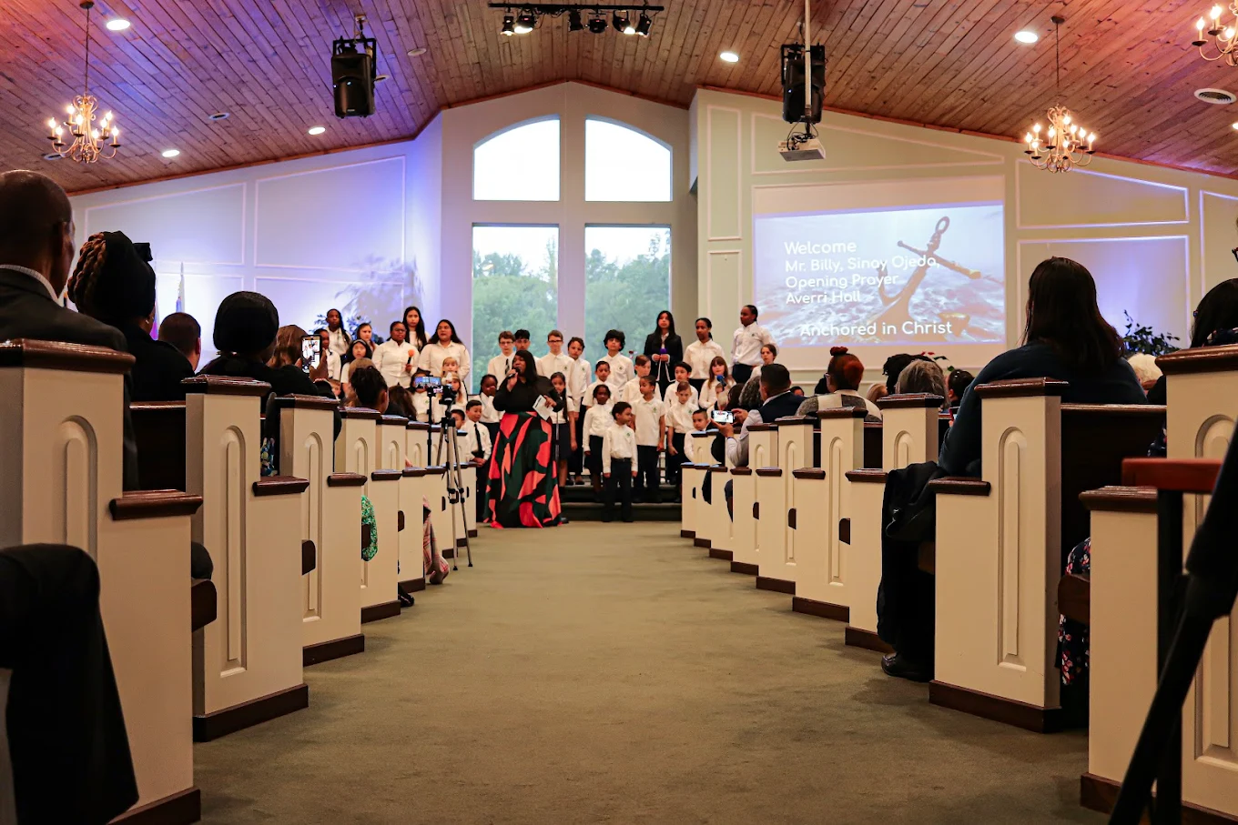 Church worship service