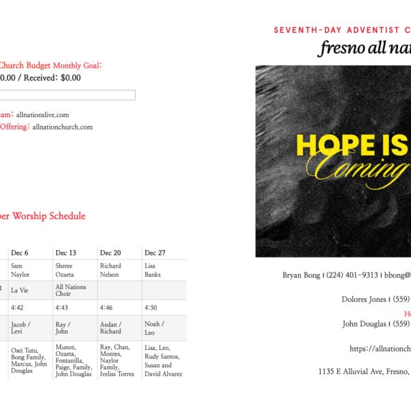 12/13 All Nations Bulletin