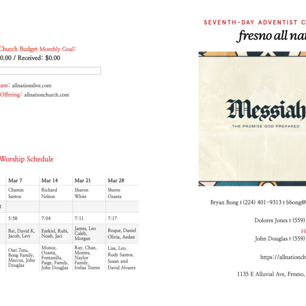 3/7 All Nations Bulletin