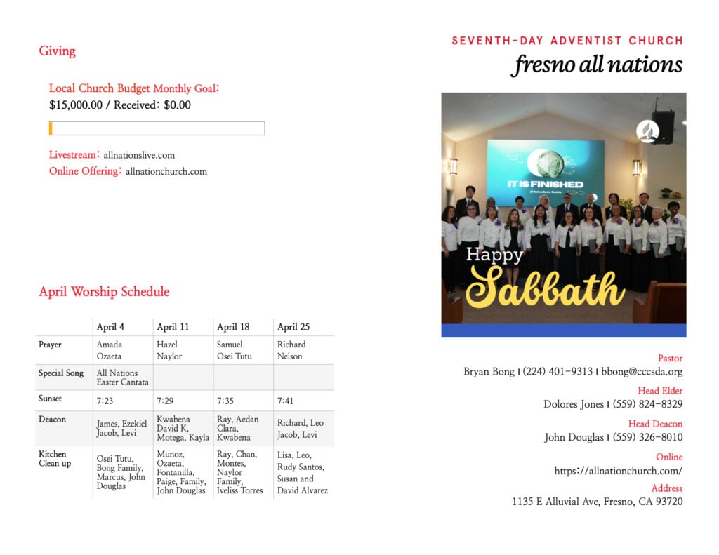 4/11 All Nations Bulletin