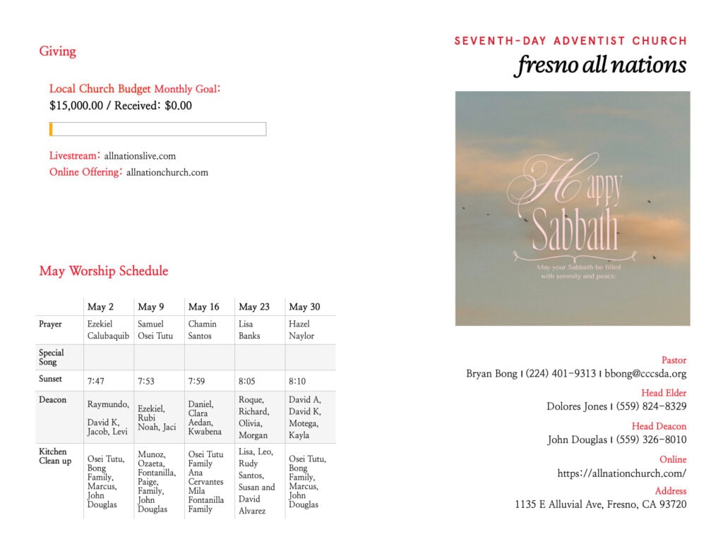 5/30 All Nations Bulletin