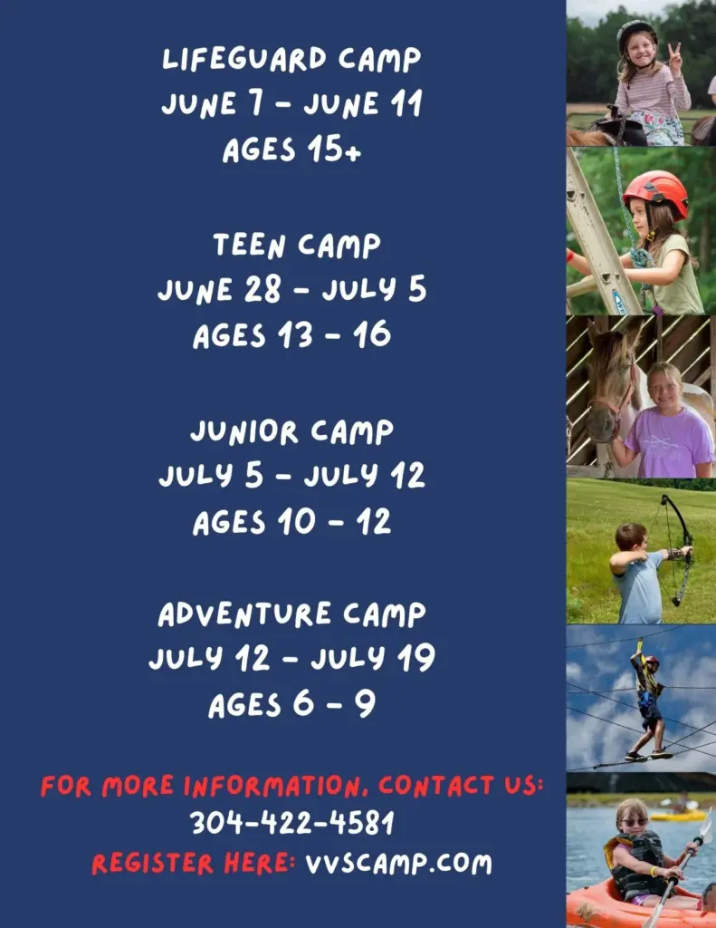 summer camps flyer and registration link