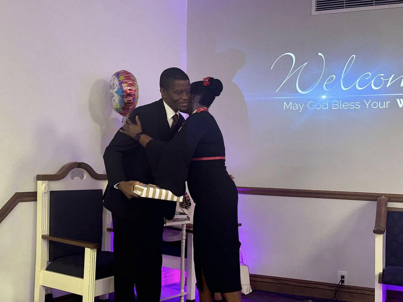 Welcoming a new member into the Gosen church family