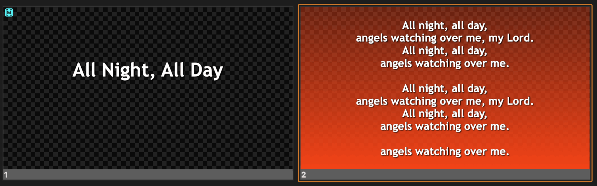 all of the night and all of the day