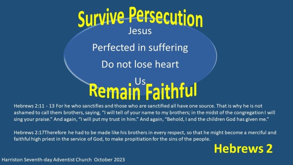 Hebrews 2 Perfected in Suffering