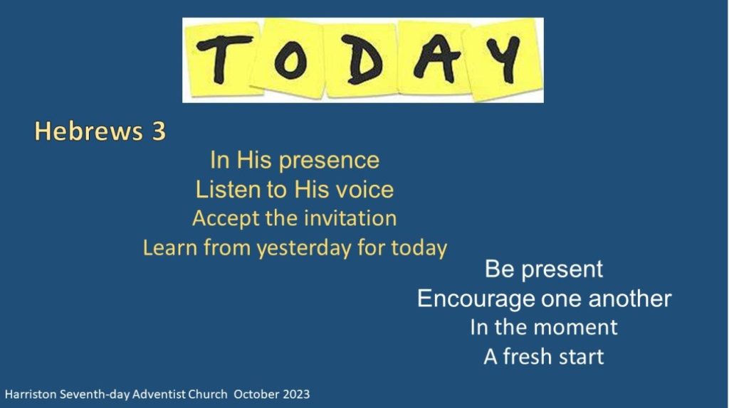 Hebrews 3 Today