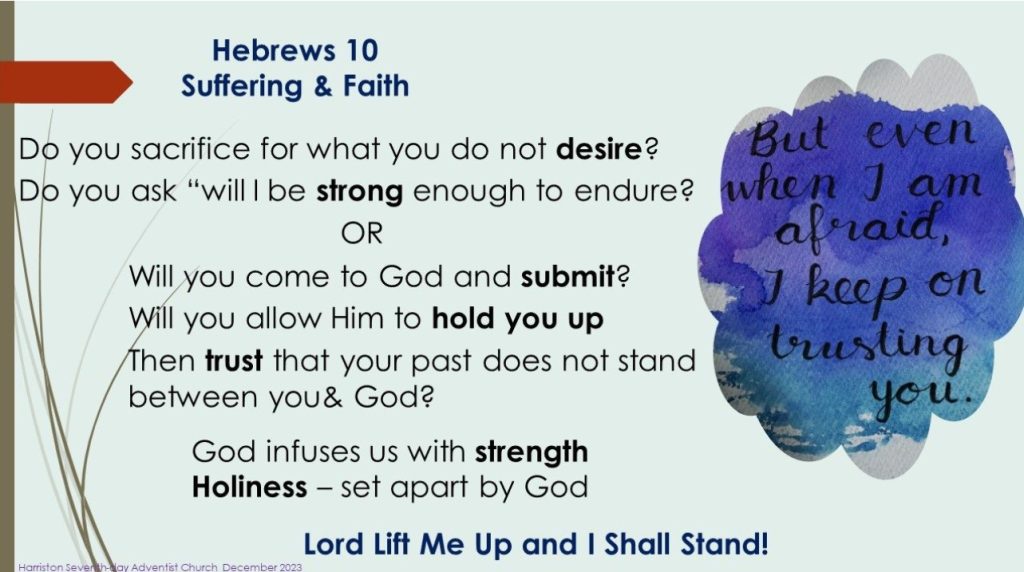 Hebrews 10 Suffering and Faith