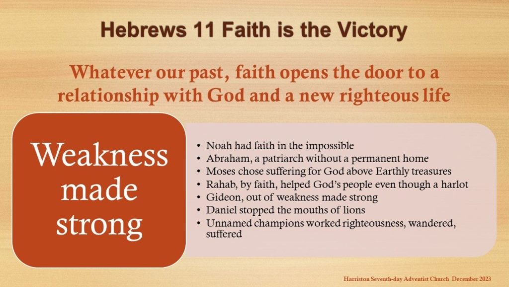 Hebrews 11 Faith is the Victory