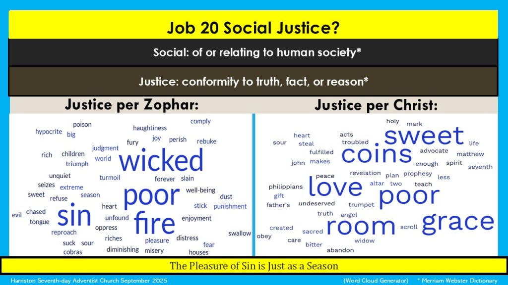 Job 20 Social Justice?