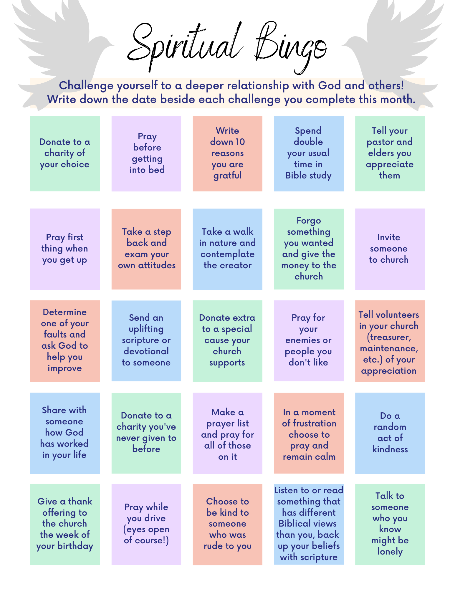 Bingo – Highland Seventh-day Adventist Church