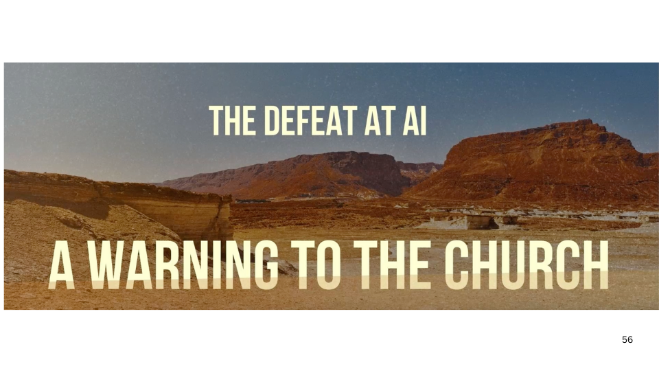 The Defeat at AI: A Warning to the Church – Pastor Walter Mancia