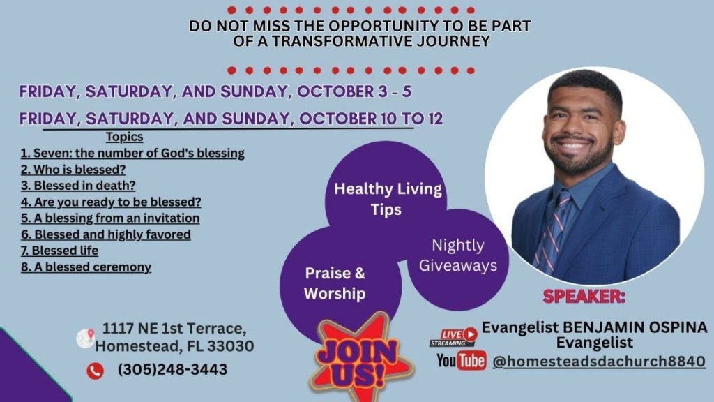 Fall Evangelism Series [Sat. Evening 10/4]