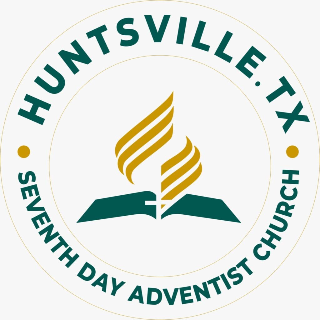 The Seventh-day Adventist (SDA) logo represents the core beliefs of the church through four main symbols: the open Bible at the base, the cross in the center, the flame above, and upward-moving lines. The open Bible signifies a foundation of God's word, the cross represents the gospel of salvation and Christ's sacrifice, the flame symbolizes the Holy Spirit and the three angels of Revelation, and the upward lines point to the Second Coming of Christ.